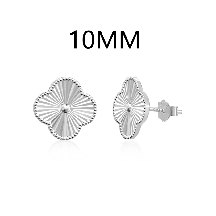 Cercei Trifoi Soleil din Argint 925 – 10 mm [2]