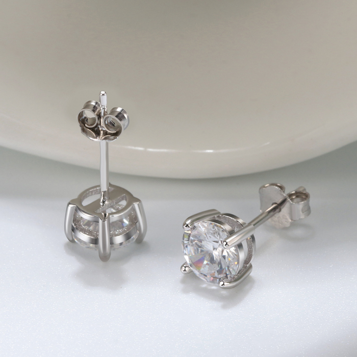 Cercei Una Vida Diamond Cut Alb, Argint [3]