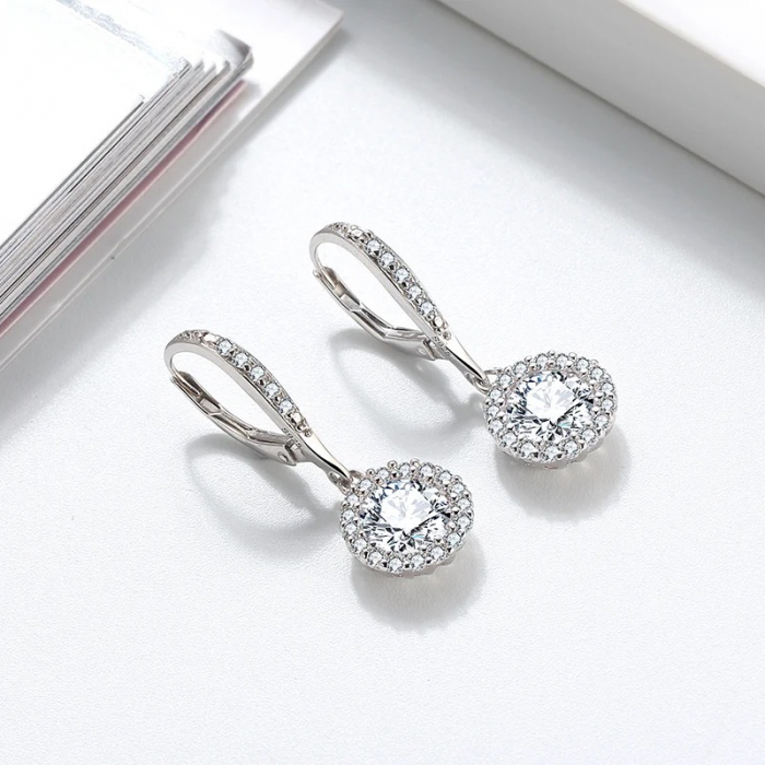 Cercei Una Vida Glamour din Argint cu Cristale Zirconia [3]