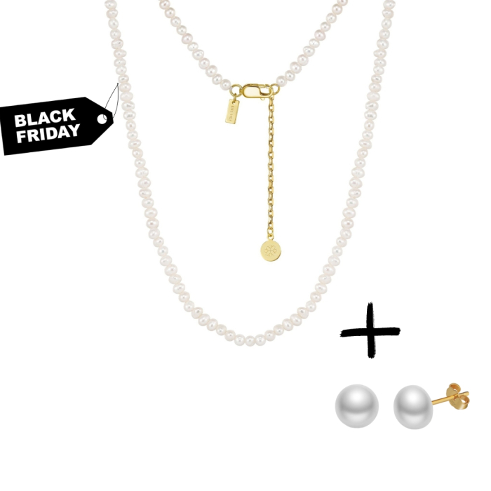 Colier cu Perle Naturale Una Vida Amalfi, Argint 925 [1]