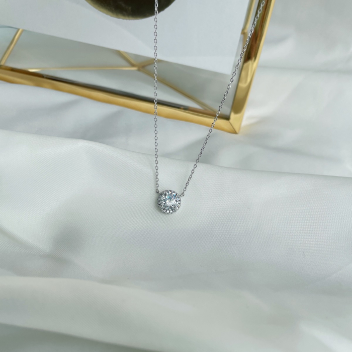 Colier Luna din Argint 925 cu Zirconiu Alb, Una Vida [2]