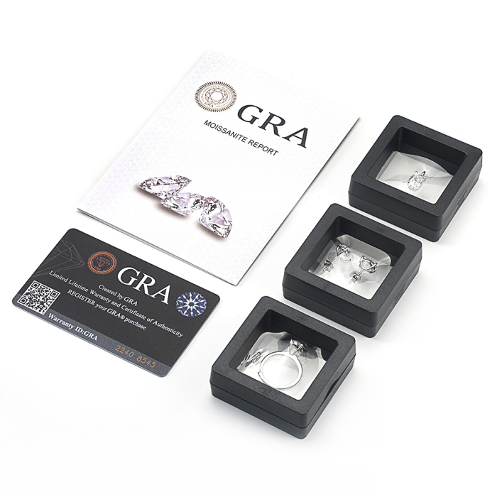 Inel de Logodna Florence cu Piatra Moissanite 2 ct, Argint 925 [3]