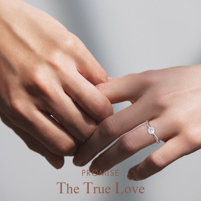 Inel de Logodna Una Vida Promise cu Moissanite, Argint 925 [3]