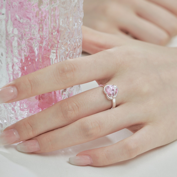 Inel din Argint Forever Promise, Ajustabil, Una Vida [4]