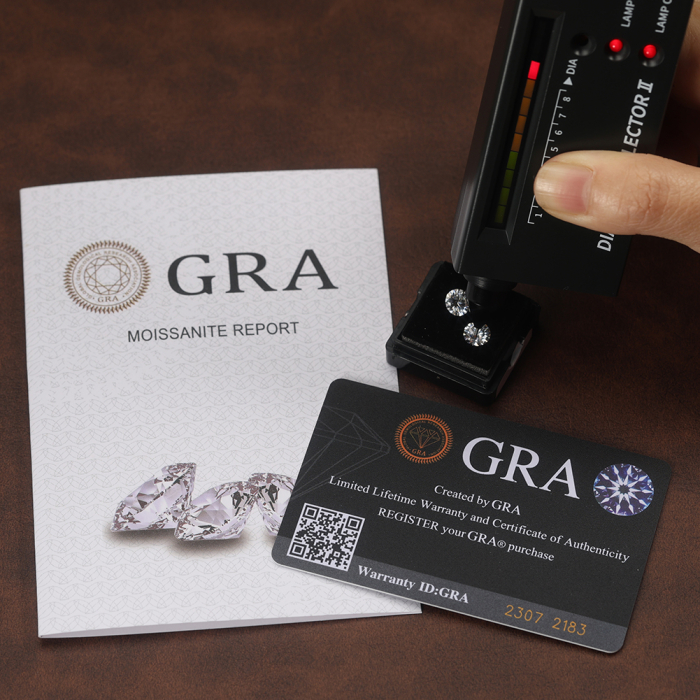 Inel Dual Glow Moissanite, Argint Placat cu Aur [5]