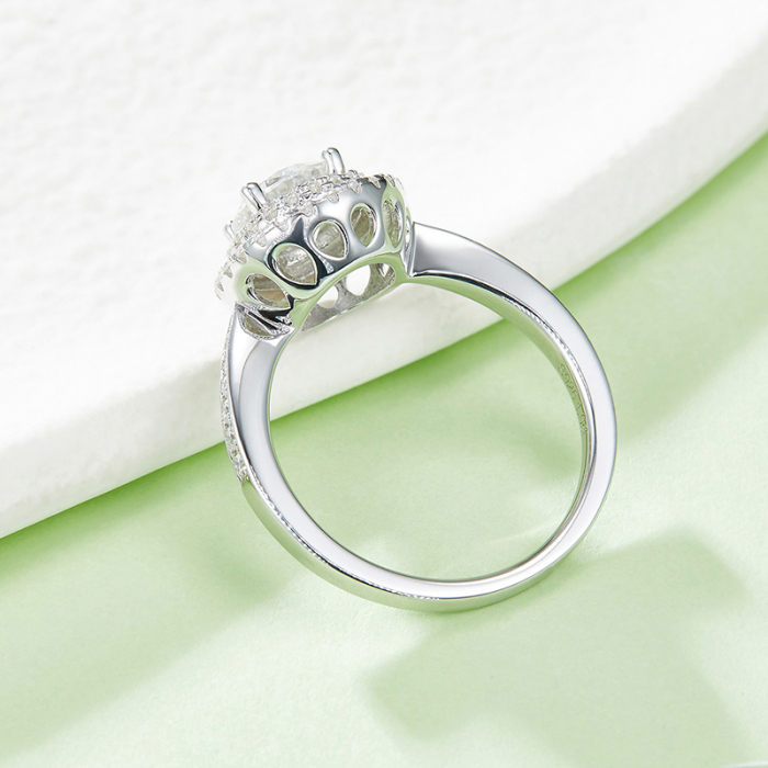 Inel Una Vida Abu Dhabi cu Diamant Moissanite, Argint 925 [3]