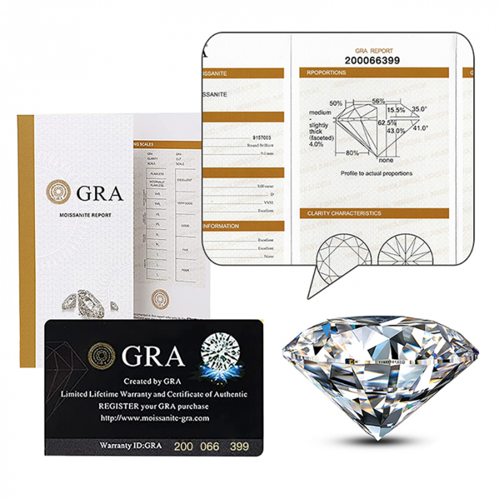 Inel Una Vida Abu Dhabi cu Diamant Moissanite, Argint 925 [5]
