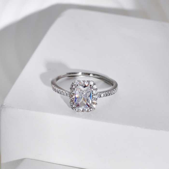 Inel Una Vida Diamond din Argint, Ajustabil [3]