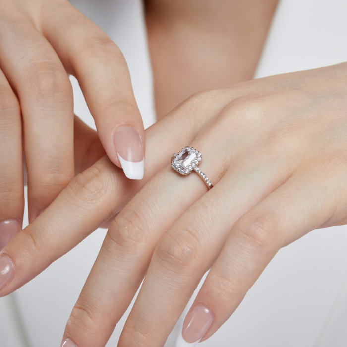 Inel Una Vida Diamond din Argint, Ajustabil [4]