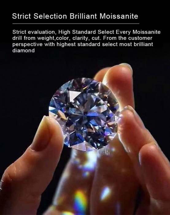 Inel Una Vida Ibiza cu Diamant Moissanite, Argint 925 [5]