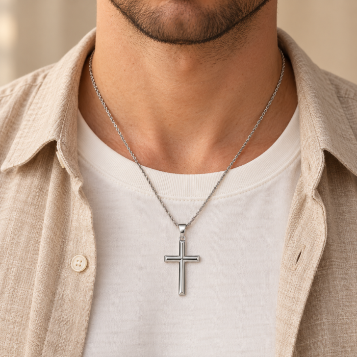 Lant Cruce Una Vida for Men Argint Italian - Argintiu [3]