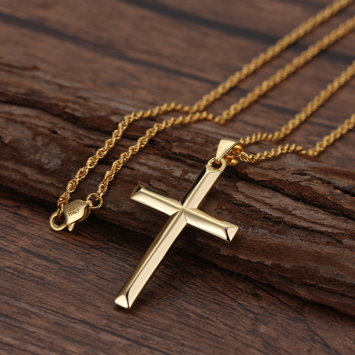 Lant Cruce Una Vida for Men Argint Italian - Auriu [4]