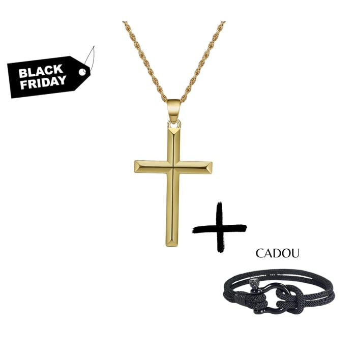 Lant Cruce Una Vida for Men Argint Italian - Auriu [1]