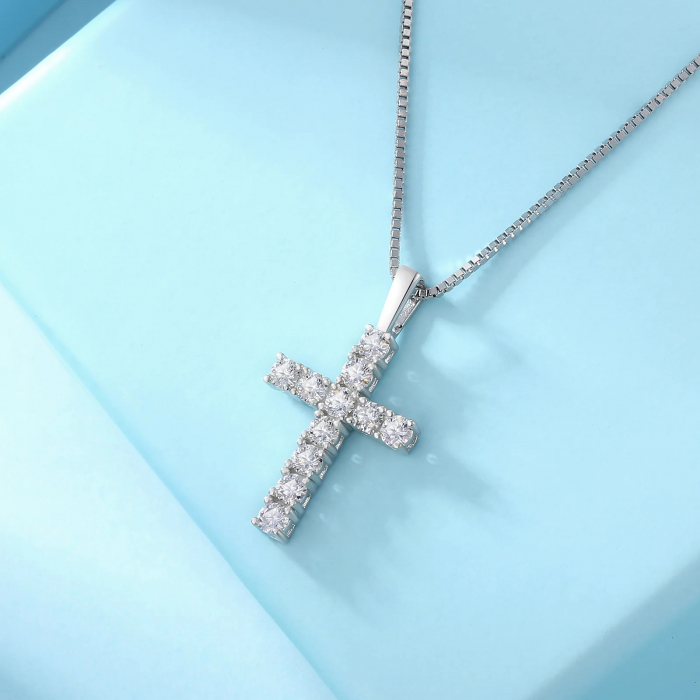 Lant Cruce Una Vida Moissanite, Argint 925 [4]