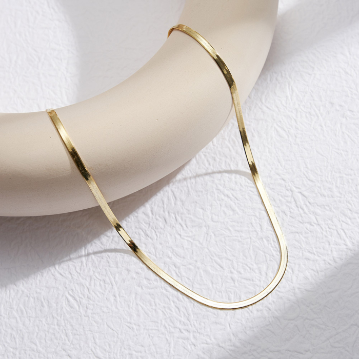 Lant din Argint Una Vida Snake Gold [2]