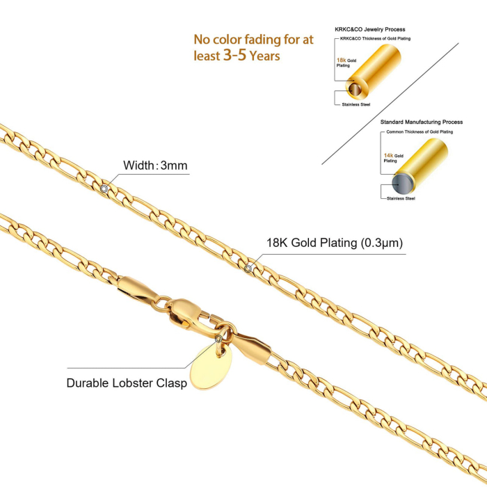 Lant Figaro Una Vida Elements, Otel Inoxidabil GOLD [5]