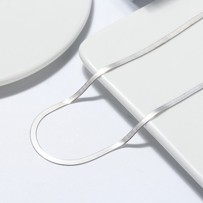 Colier Una Vida Snake For Men, Argint, Lungime 60 cm [3]