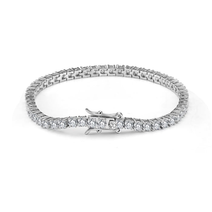 Set Colier si Bratara Tennis, 3mm, Argint 925 [3]