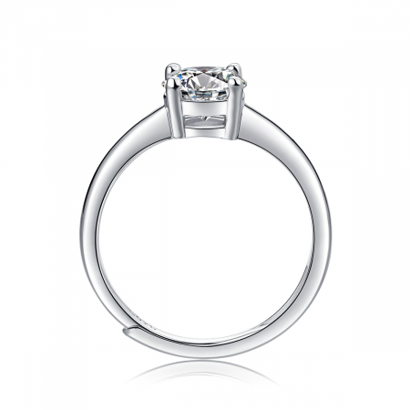 Inel Logodna Una Vida Diamant Moissanite 1ct, Argint 925 [1]