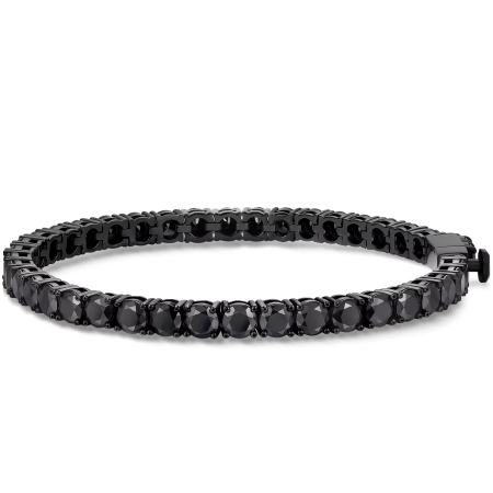 Produse - Brățară Tennis Bărbați Moissanite Full Black | Una Vida