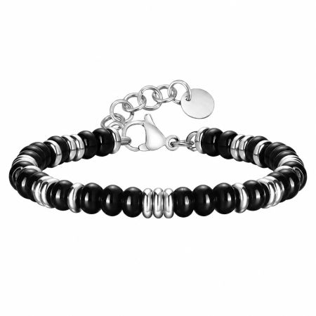ELEMENTS % - Brățară Black Elements pentru Bărbați – Reglabilă 18–21 cm