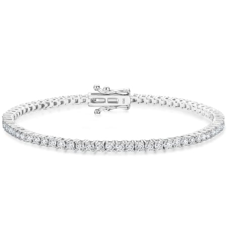 Bratari - Bratara Tennis 2 mm Argint, pietre Moissanite, 16.5 cm
