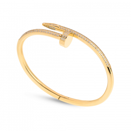 Bratara Twisted Tip Cui, cu Cristale Zirconia Argintiu [1]