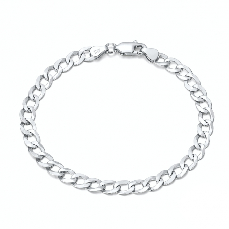 Bratari - Bratara Una Vida Cuban 5mm for Men din Argint 925, 18 cm