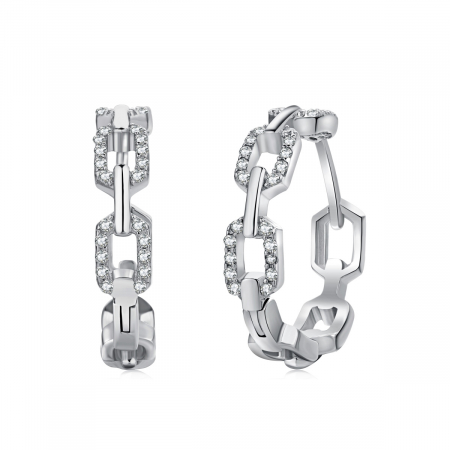 Noutati - Cercei Chain, Argint 925, in forma de lant