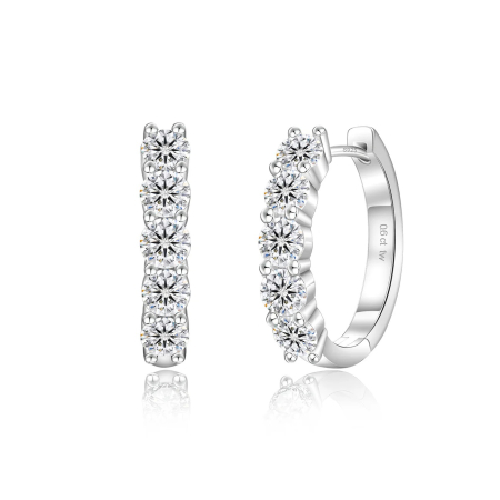 Produse - Cercei Hoop UNA VIDA Argint 925