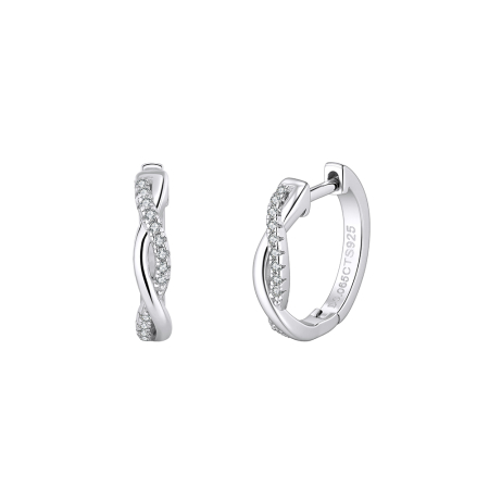 Produse - Cercei Infinity Glow Moissanite, Argint 925