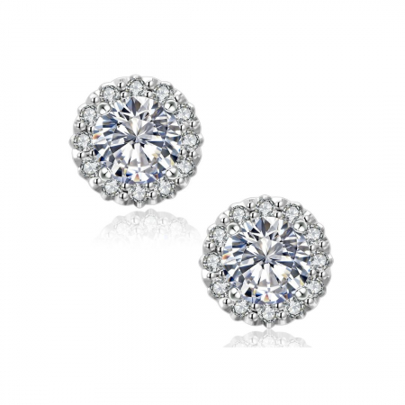 Noutati - Cercei Magic Diamond Moissanite, Argint 925