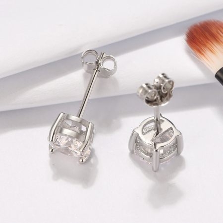 Cercei Una Vida Diamond Cut Alb, Argint [3]