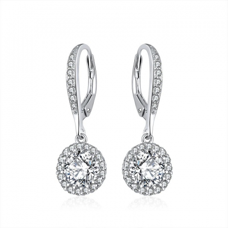 Produse - Cercei Una Vida Glamour din Argint cu Cristale Zirconia