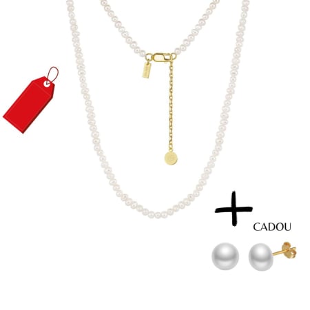 Produse - Colier cu Perle Naturale Una Vida Amalfi, Argint 925