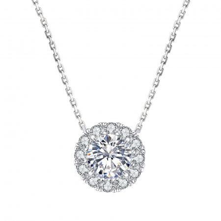 Noutati - Colier Magic Diamond cu Moissanite , Argint 925