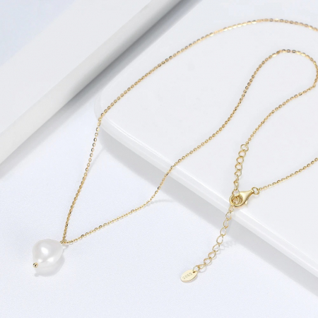 Colier Portofino Perla, Argint 925 Placat cu Aur 18k [3]