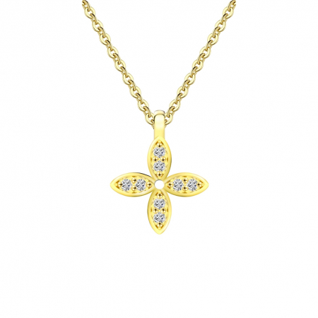 Noutati - Colier Una Vida Lucky Star Gold, Argint 925