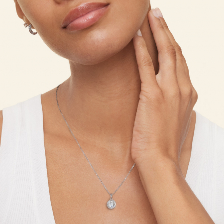 Colier Una Vida Luxuria cu Moissanite, Argint 925 [2]