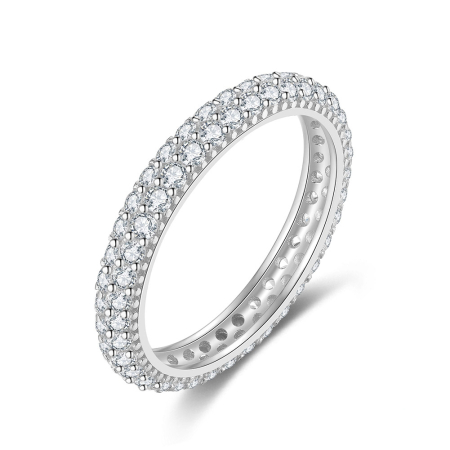 Noutati - Inel Eternity Trio din Argint 925 și Zirconii Premium