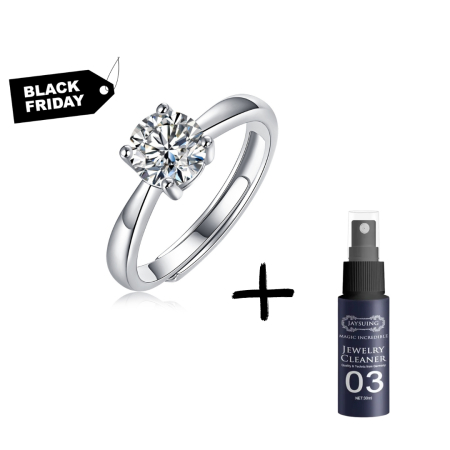 Inel Logodna Una Vida Diamant Moissanite 1ct, Argint 925 [0]