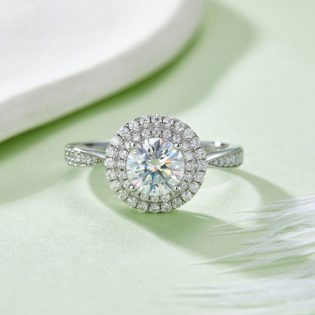Inel Una Vida Abu Dhabi cu Diamant Moissanite, Argint 925 [3]