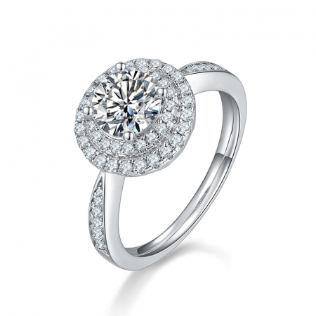 Moissanite - Inel Una Vida Abu Dhabi cu Diamant Moissanite, Argint 925