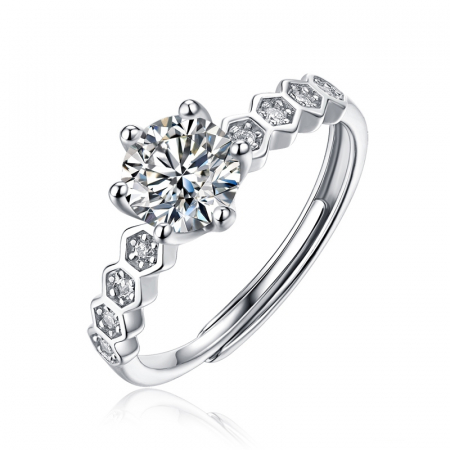 Produse - Inel Una Vida Casablanca cu Diamant Moissanite, Argint 925