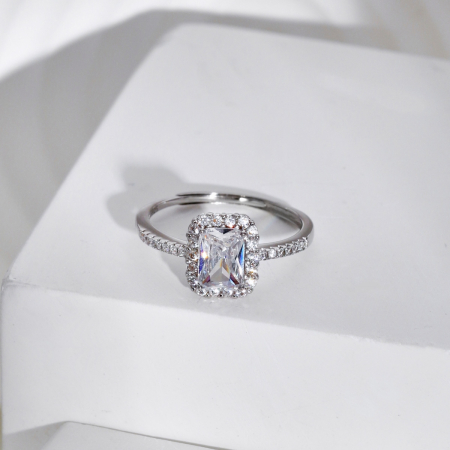 Inel Una Vida Diamond din Argint, Ajustabil [2]