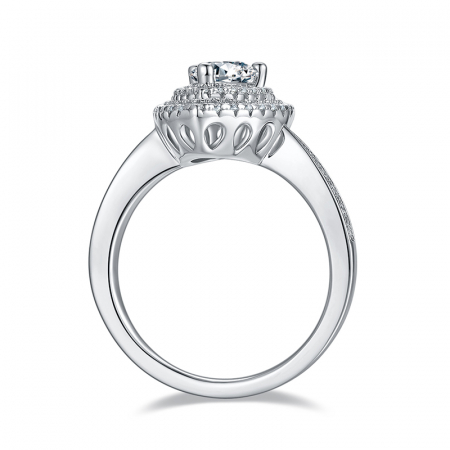 Inel Una Vida Dubai cu Diamant Moissanite, Argint 925 [4]