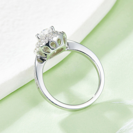 Inel Una Vida Dubai cu Diamant Moissanite, Argint 925 [6]
