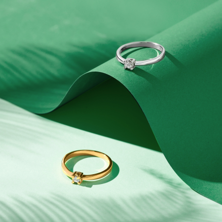 Inel Una Vida Engagement din Aur 18k cu Diamant Natural [1]