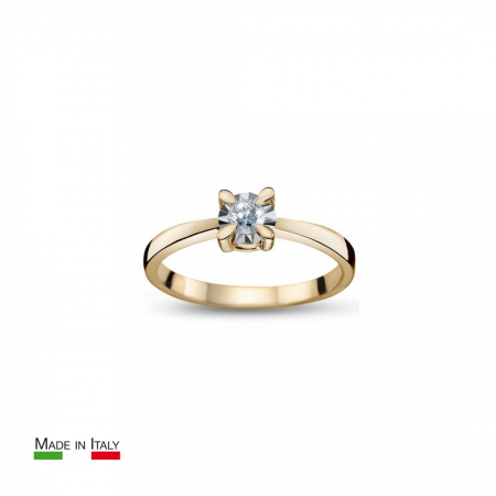 Noutati - Inel Una Vida Engagement din Aur 18k cu Diamant Natural