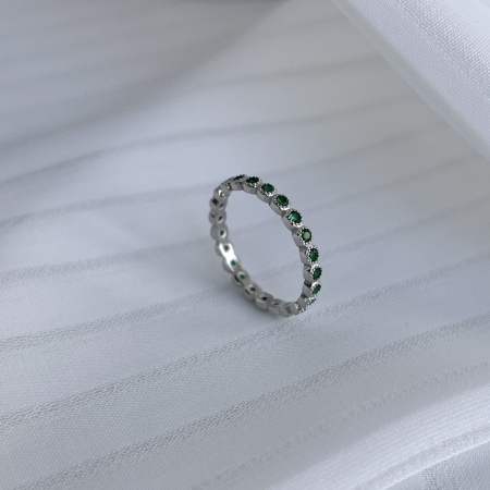 Inel Una Vida Eternity Verde, Argint 925 [2]